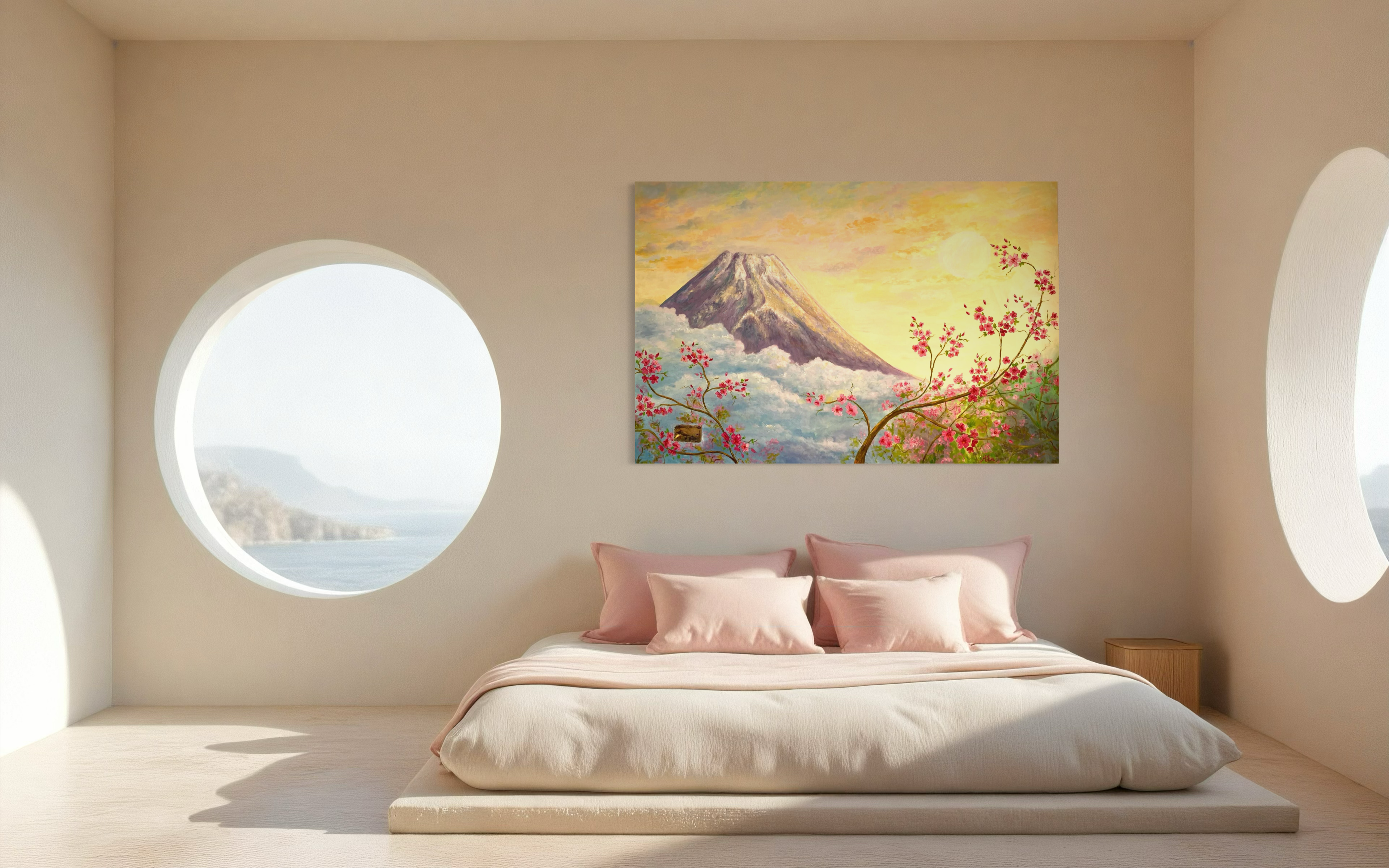 Monte Fuji e fiori di ciliegio