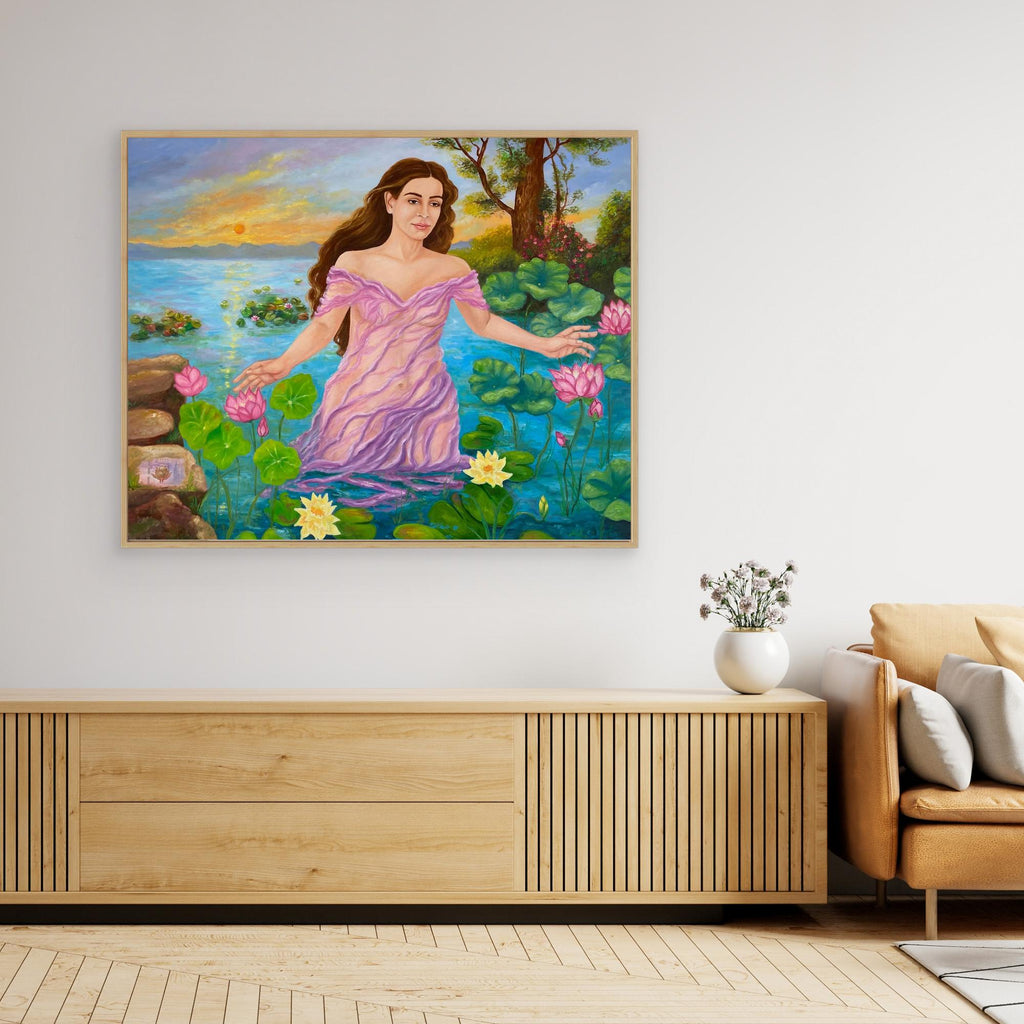 Ninfa dell’Acqua al Tramonto Stampa Fine Art