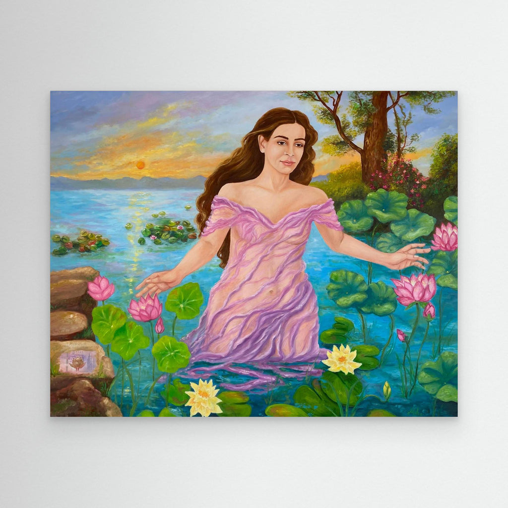 Ninfa dell’Acqua al Tramonto Stampa Fine Art
