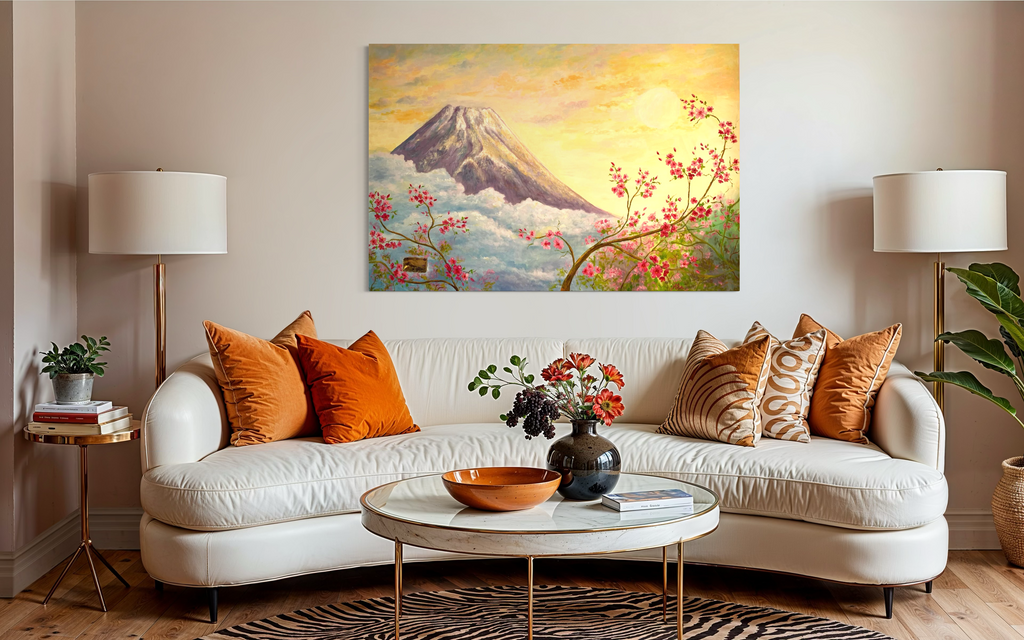 Monte Fuji e fiori di ciliegio