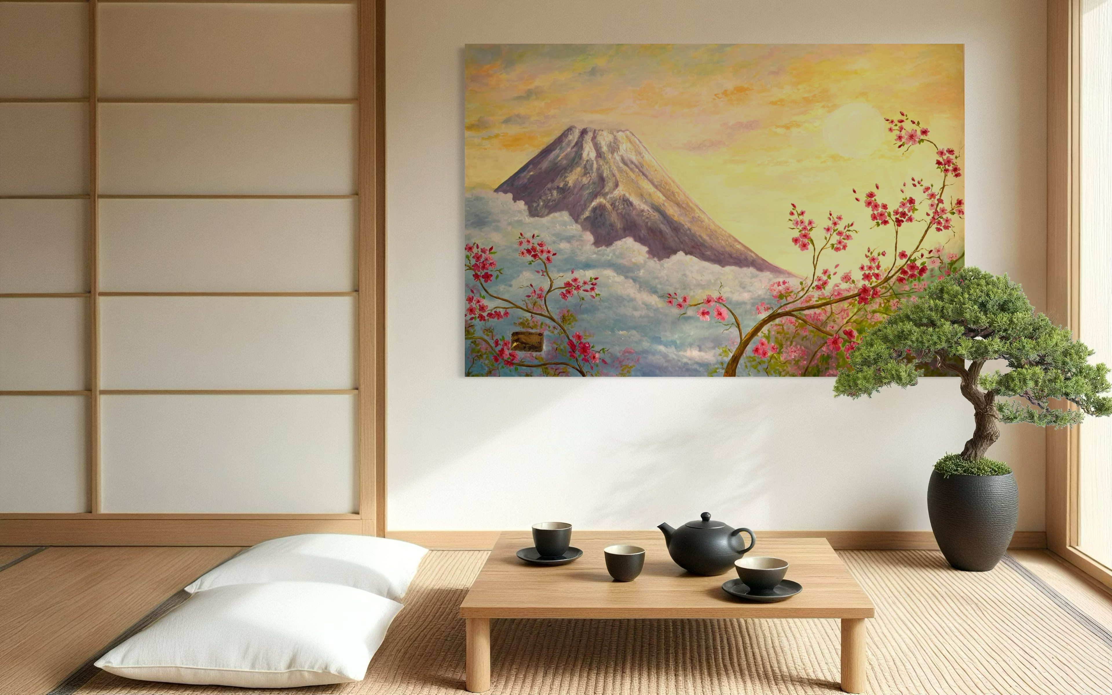 Monte Fuji e fiori di ciliegio