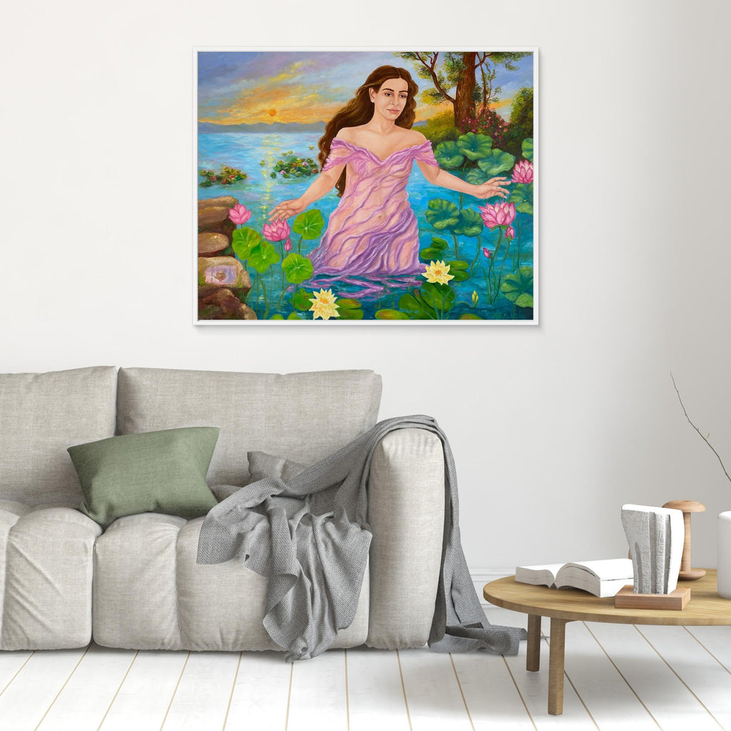 Ninfa dell’Acqua al Tramonto Stampa Fine Art