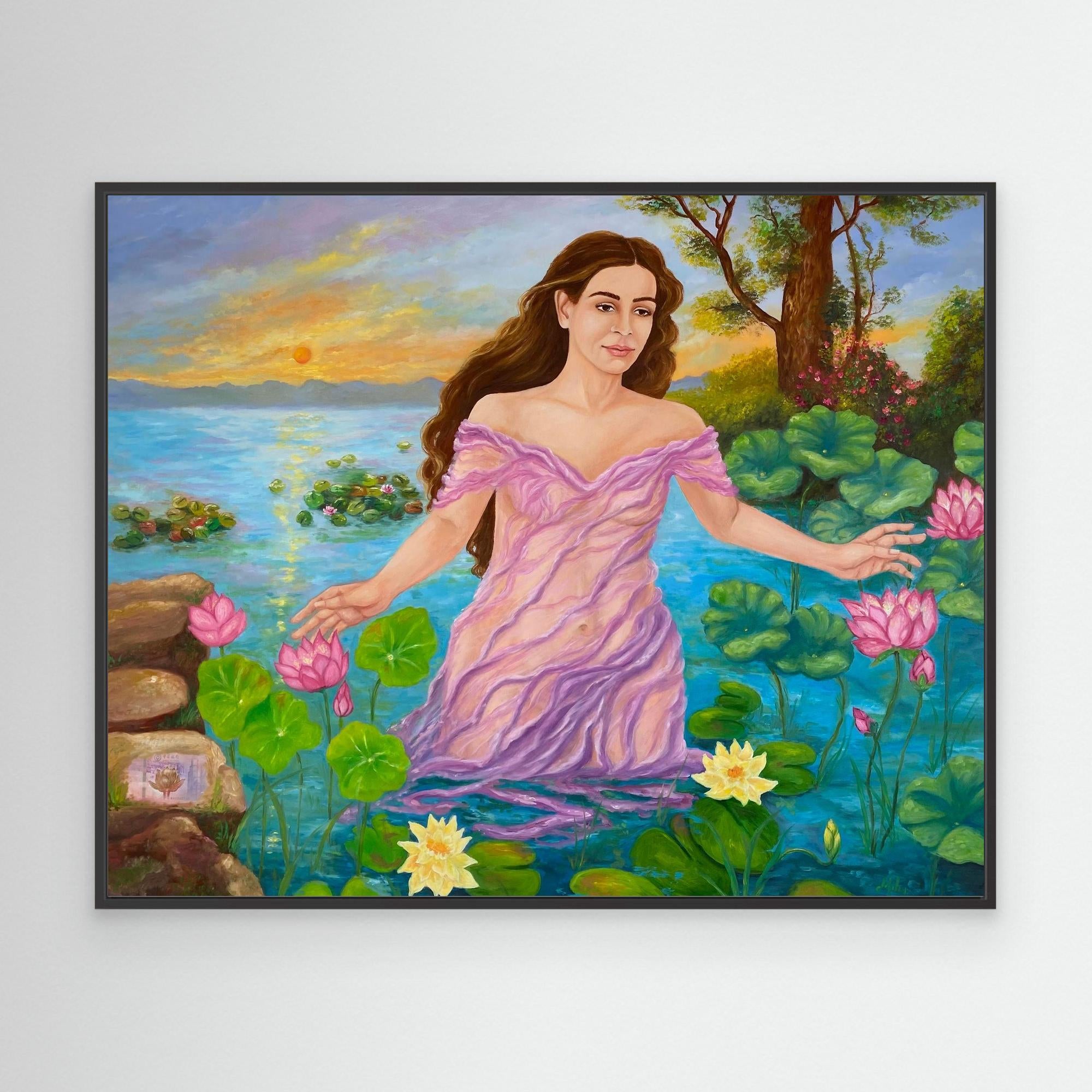 Ninfa dell’Acqua al Tramonto Stampa Fine Art