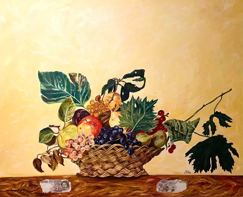 Omaggio Caravaggio Cesto di frutta
