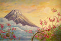 Monte Fuji e fiori di ciliegio