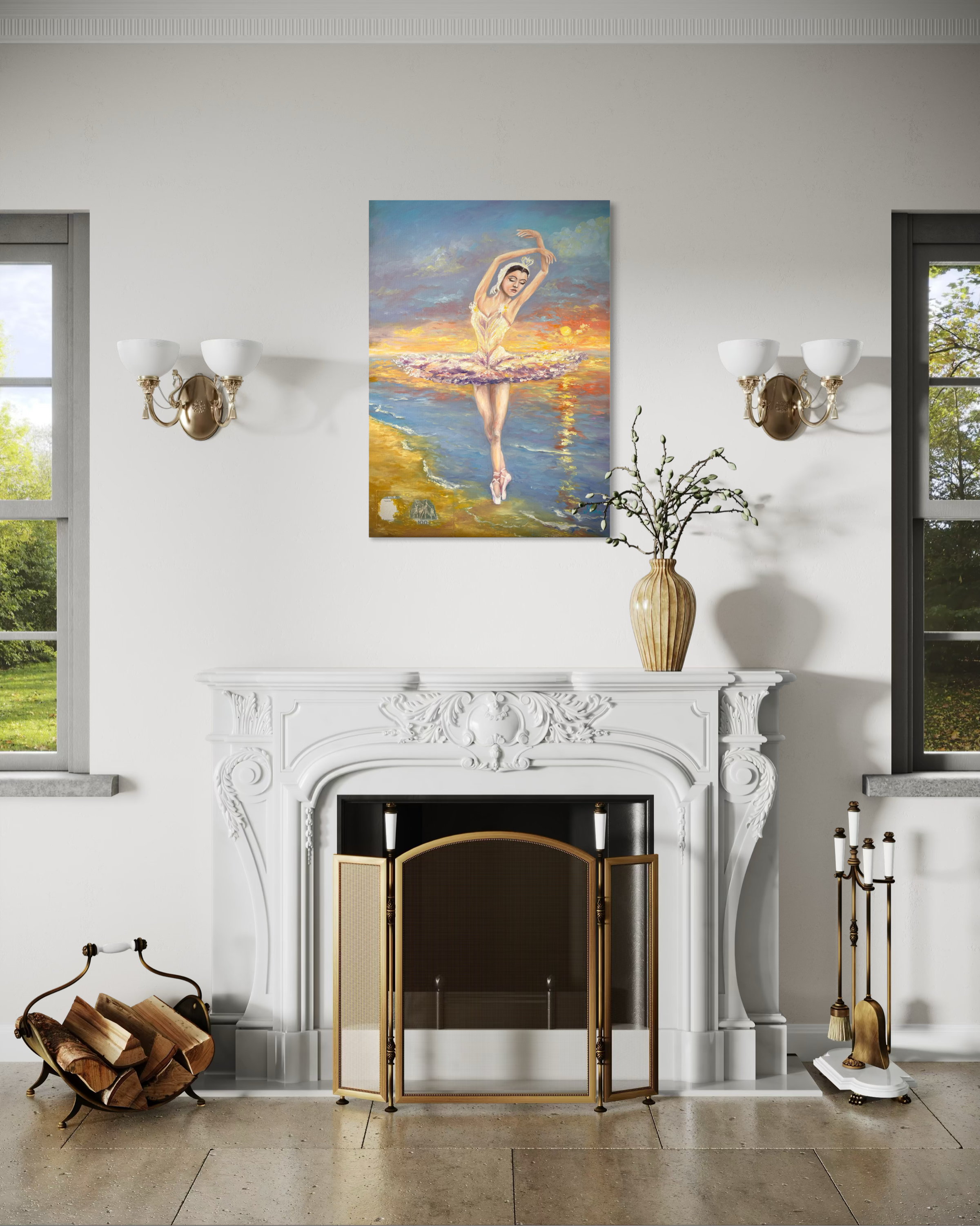 Ballerina al tramonto sul Mare