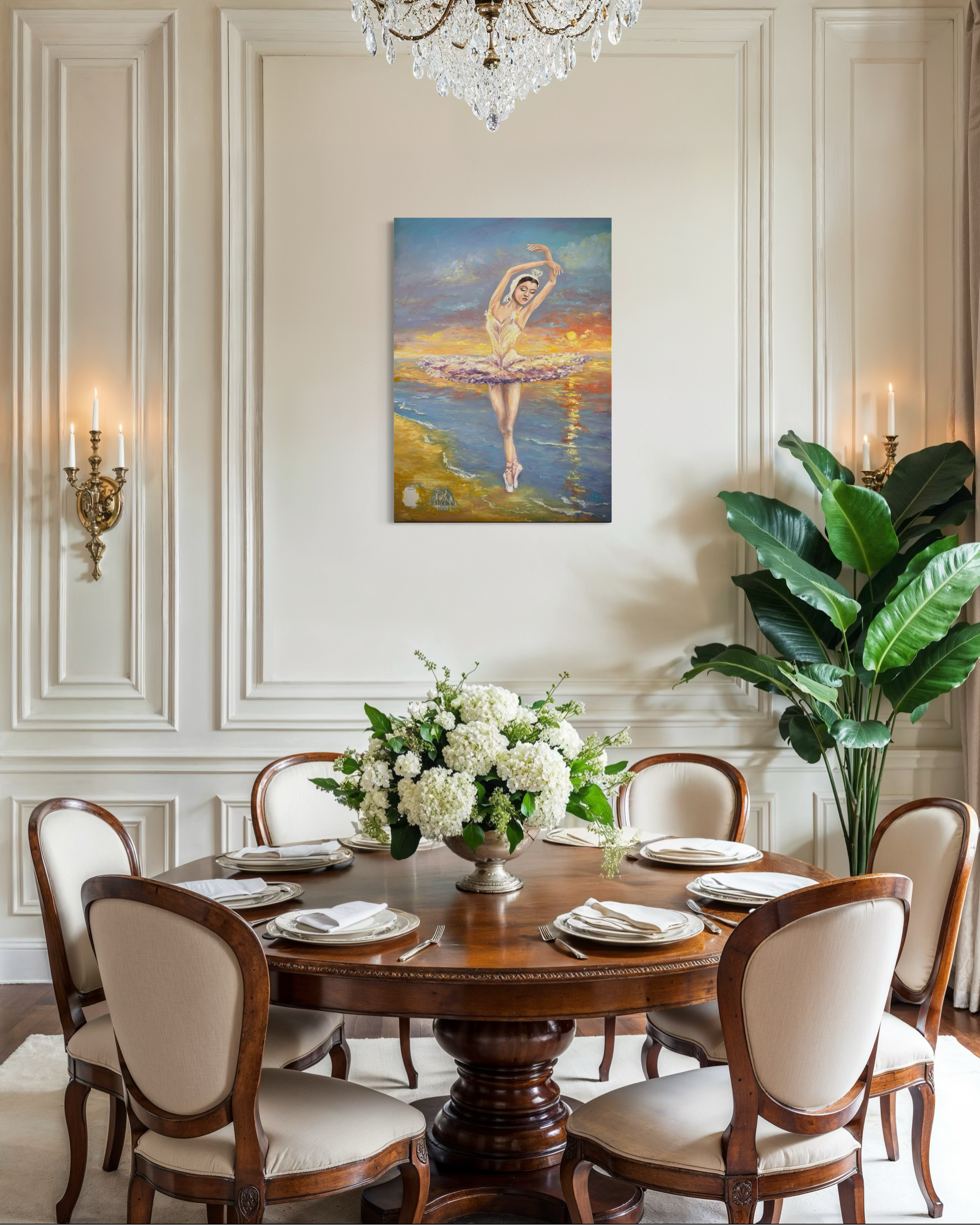 Ballerina al tramonto sul Mare