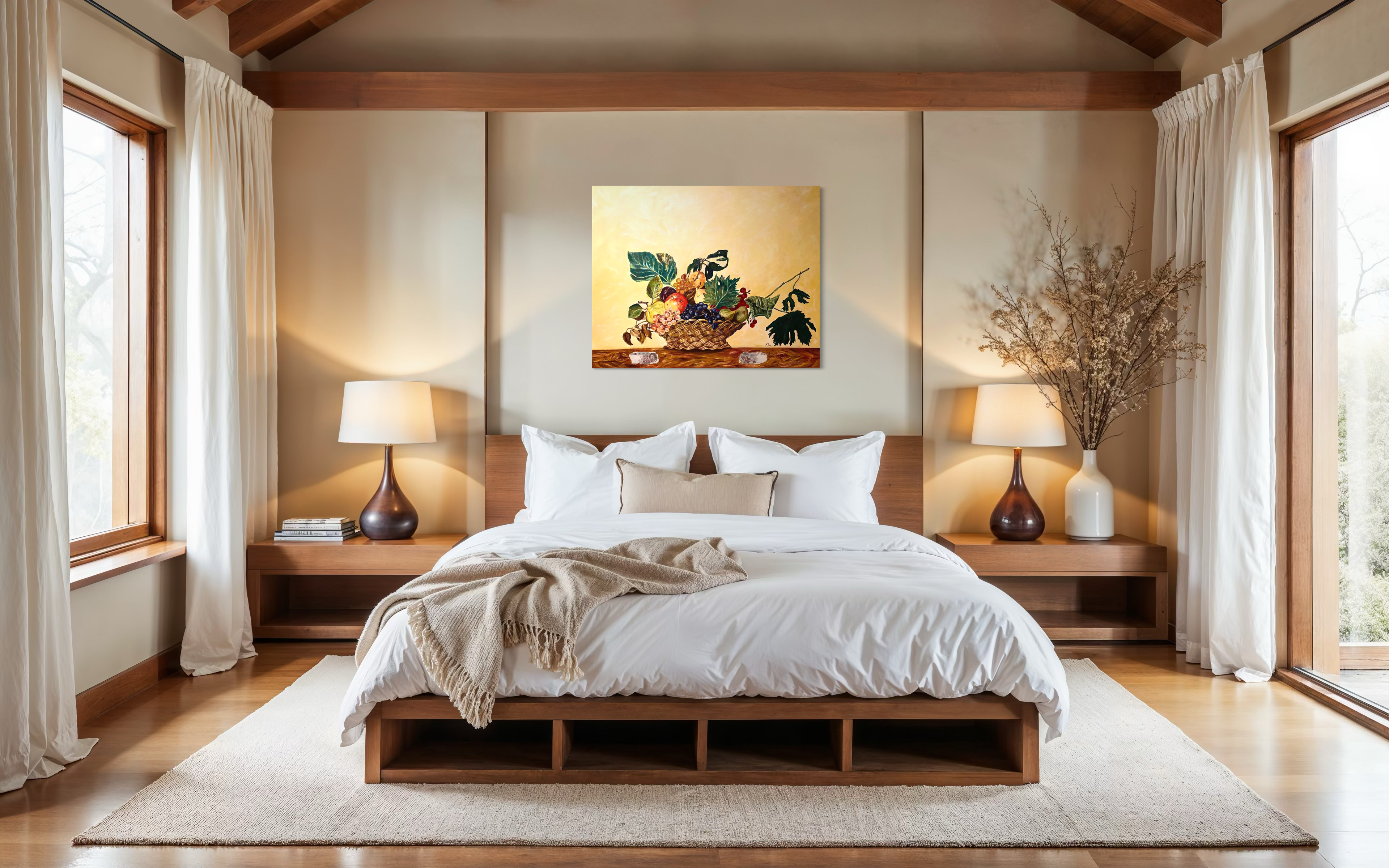 Omaggio Caravaggio Cesto di frutta