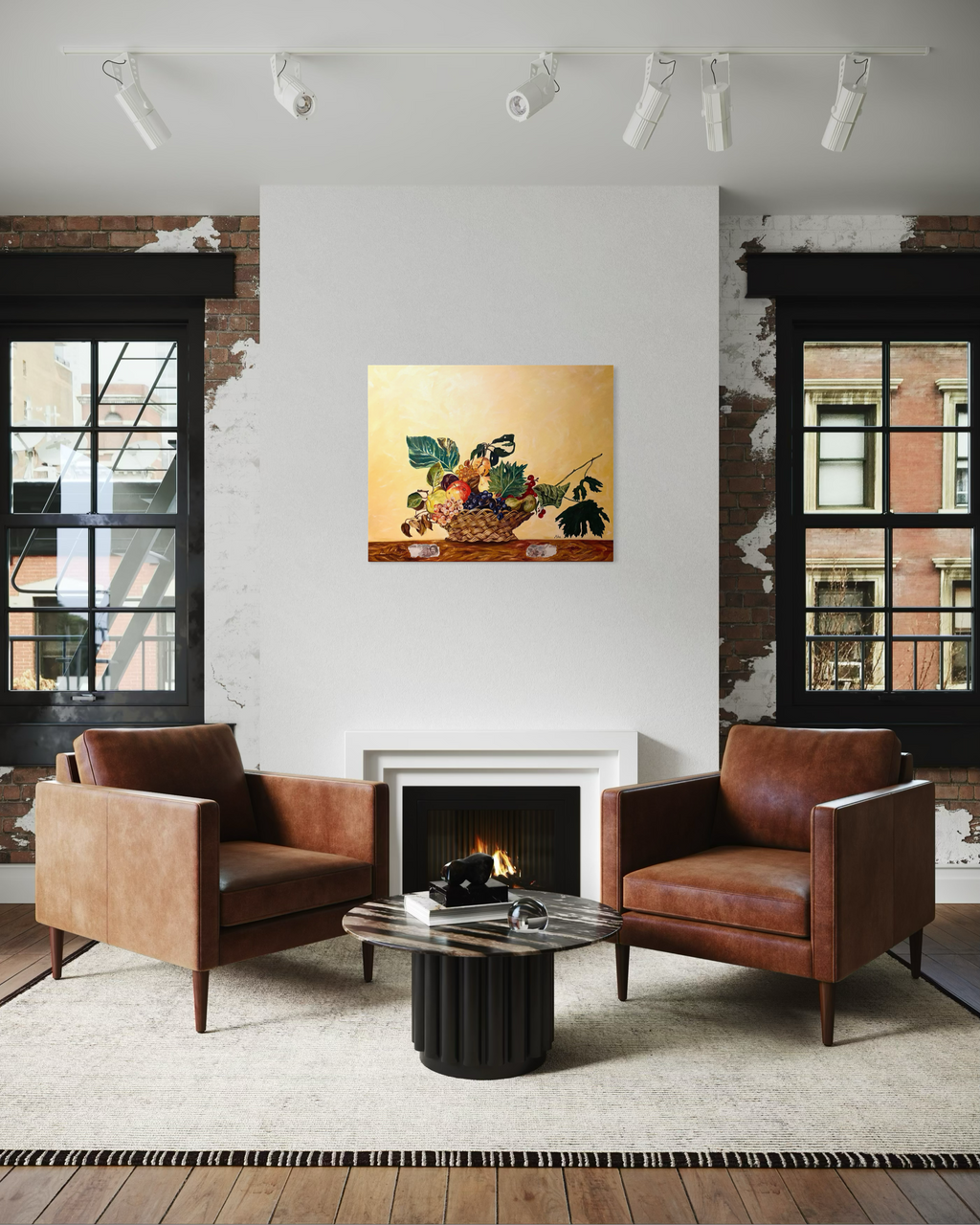 Omaggio Caravaggio Cesto di frutta