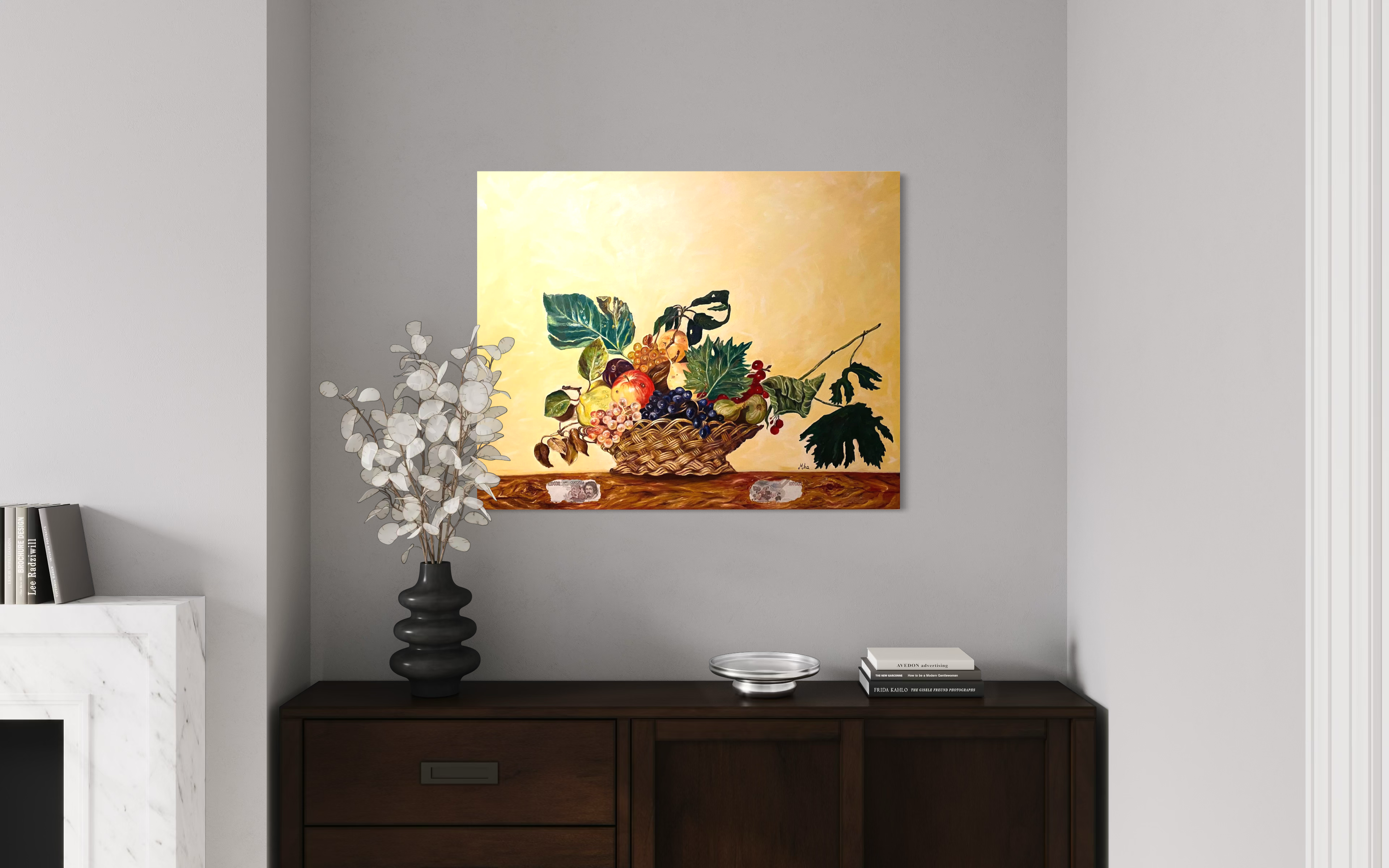 Omaggio Caravaggio Cesto di frutta