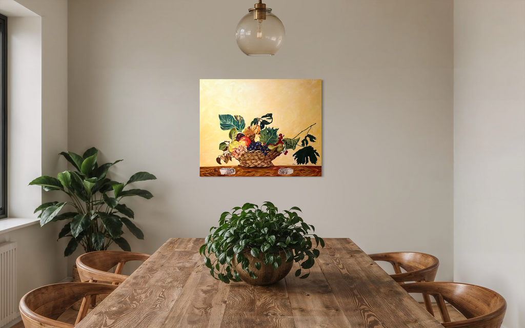 Omaggio Caravaggio Cesto di frutta