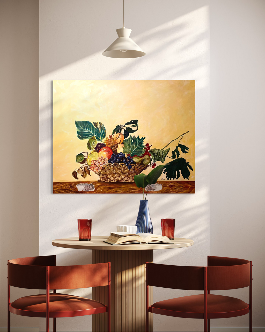 Omaggio Caravaggio Cesto di frutta