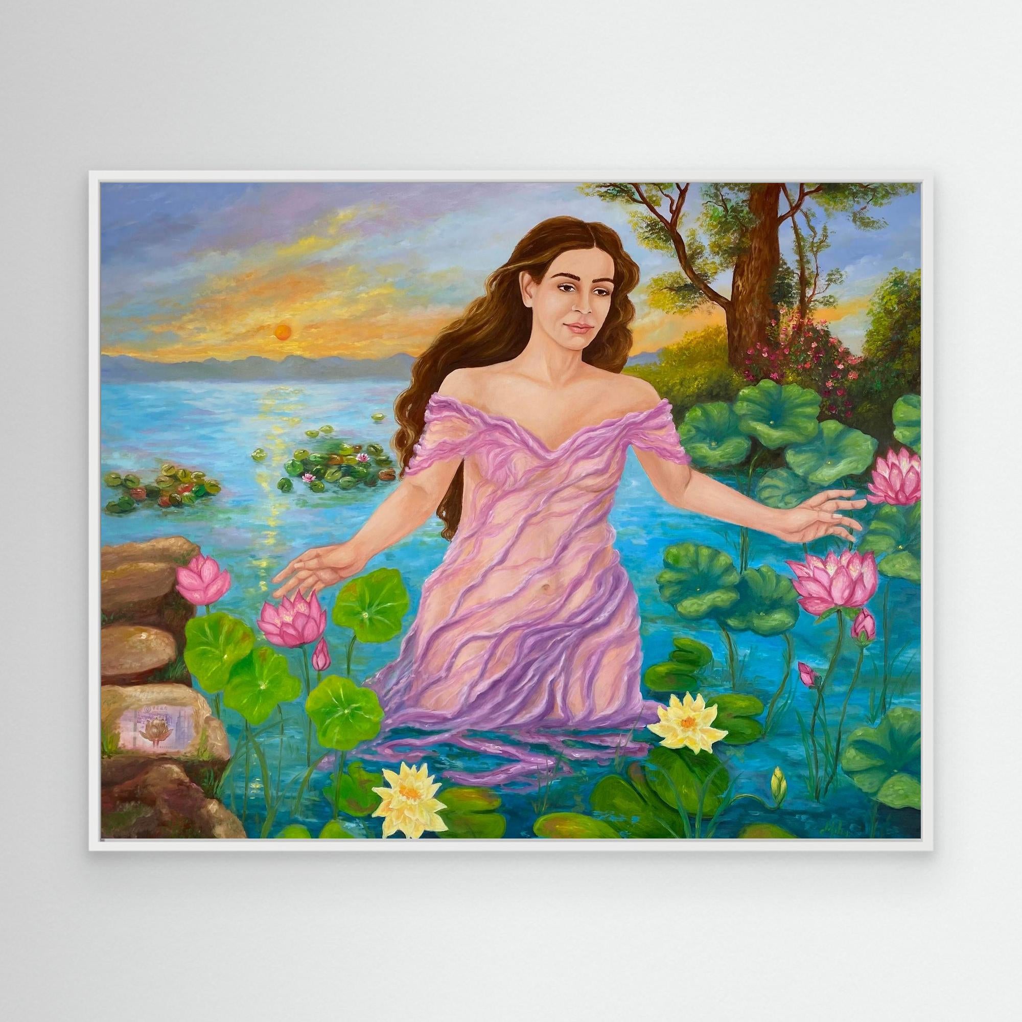 Ninfa dell’Acqua al Tramonto Stampa Fine Art