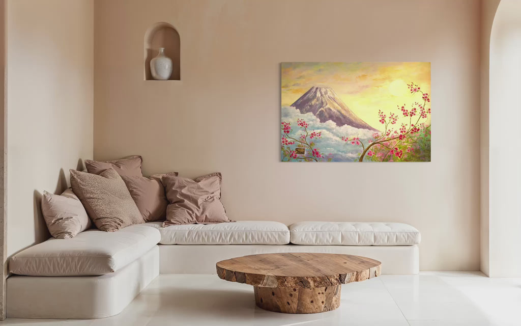 Monte Fuji e fiori di ciliegio