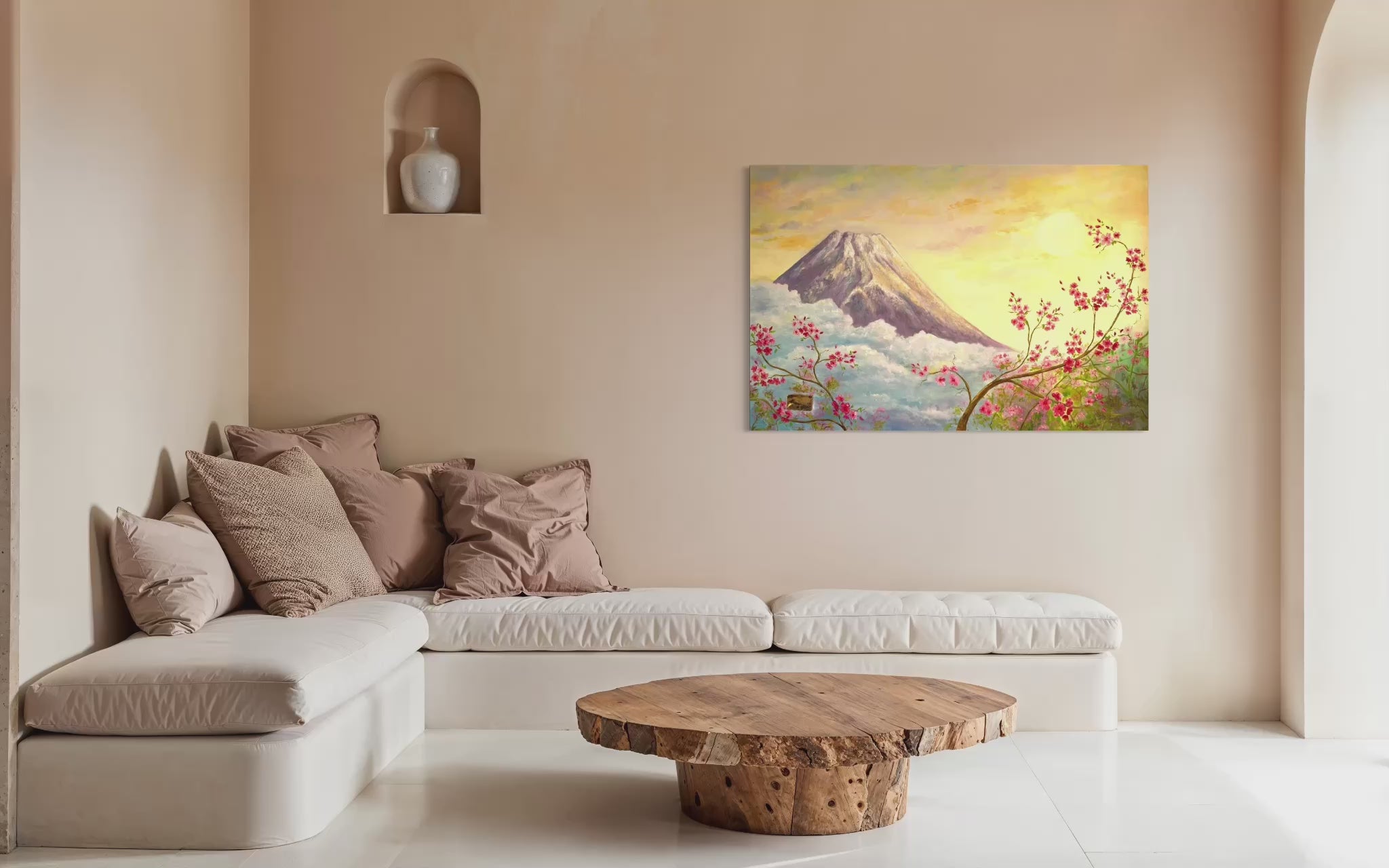 Monte Fuji e fiori di ciliegio
