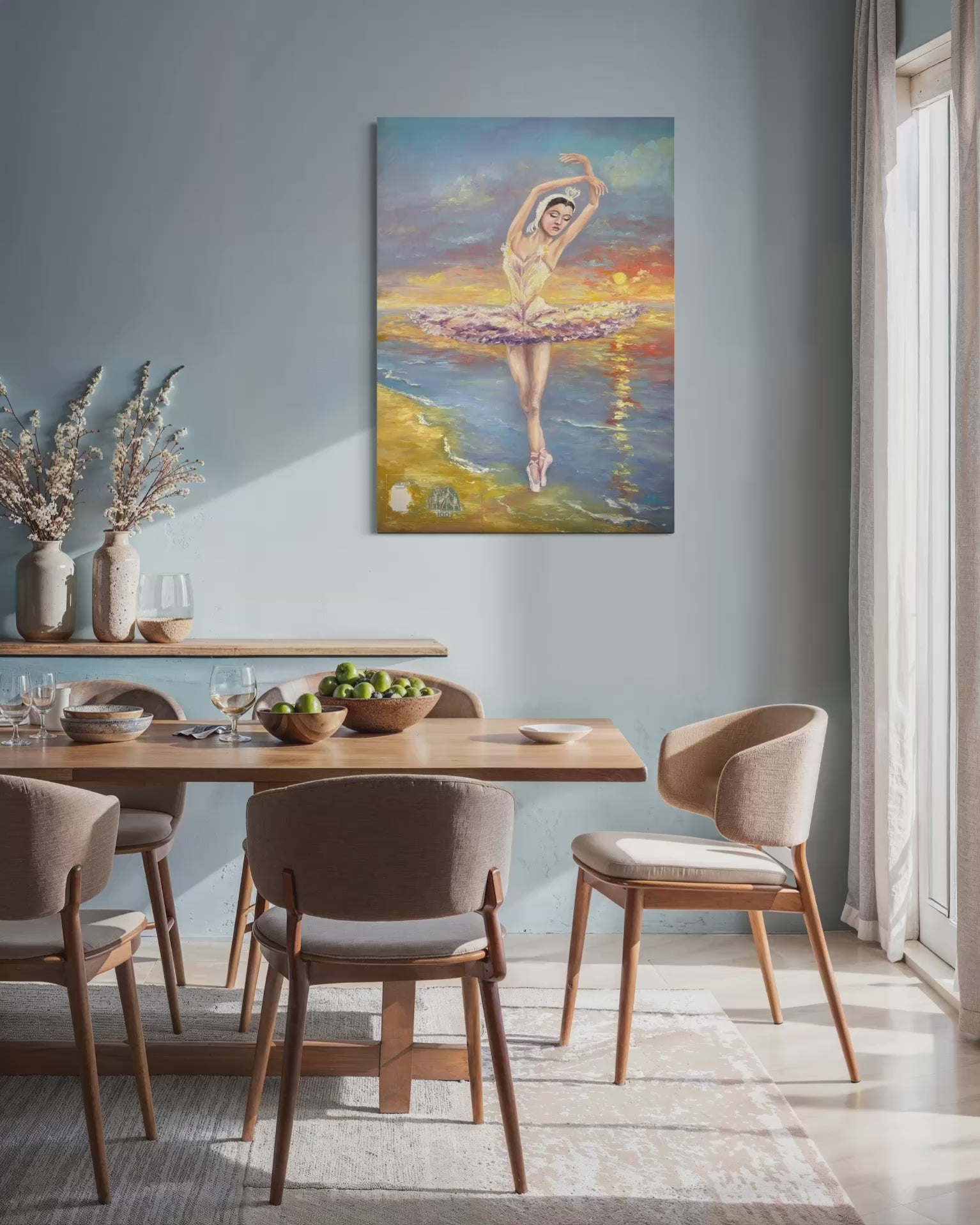 Ballerina al tramonto sul Mare