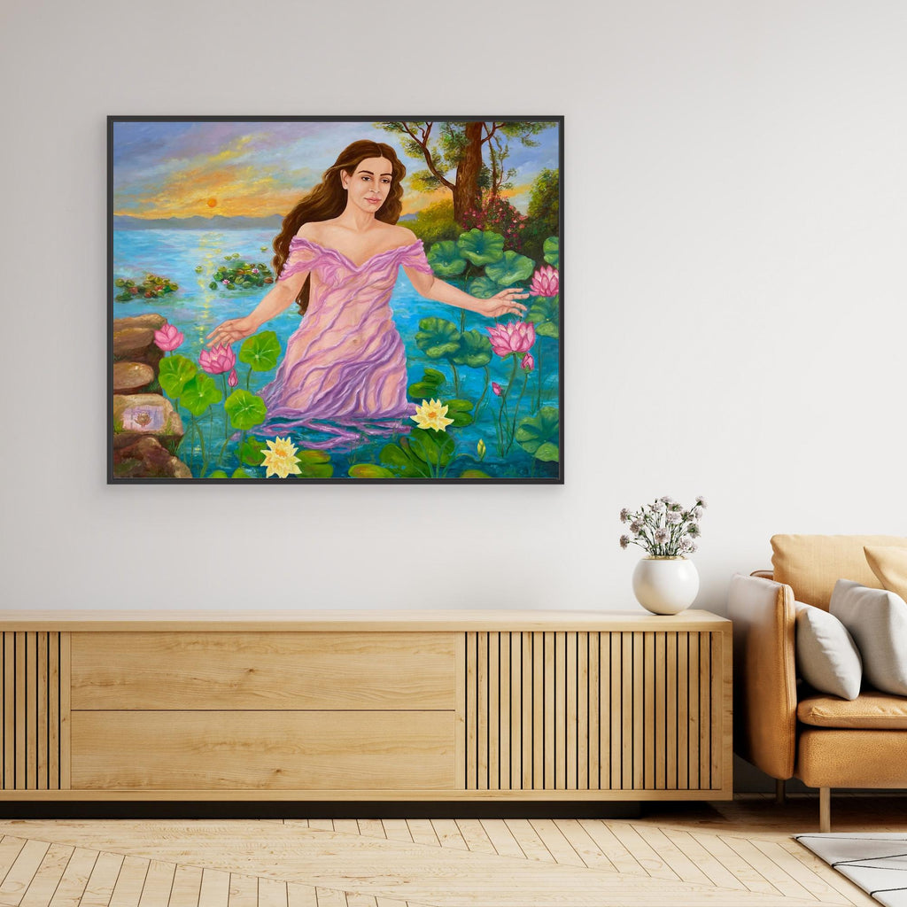 Ninfa dell’Acqua al Tramonto Stampa Fine Art