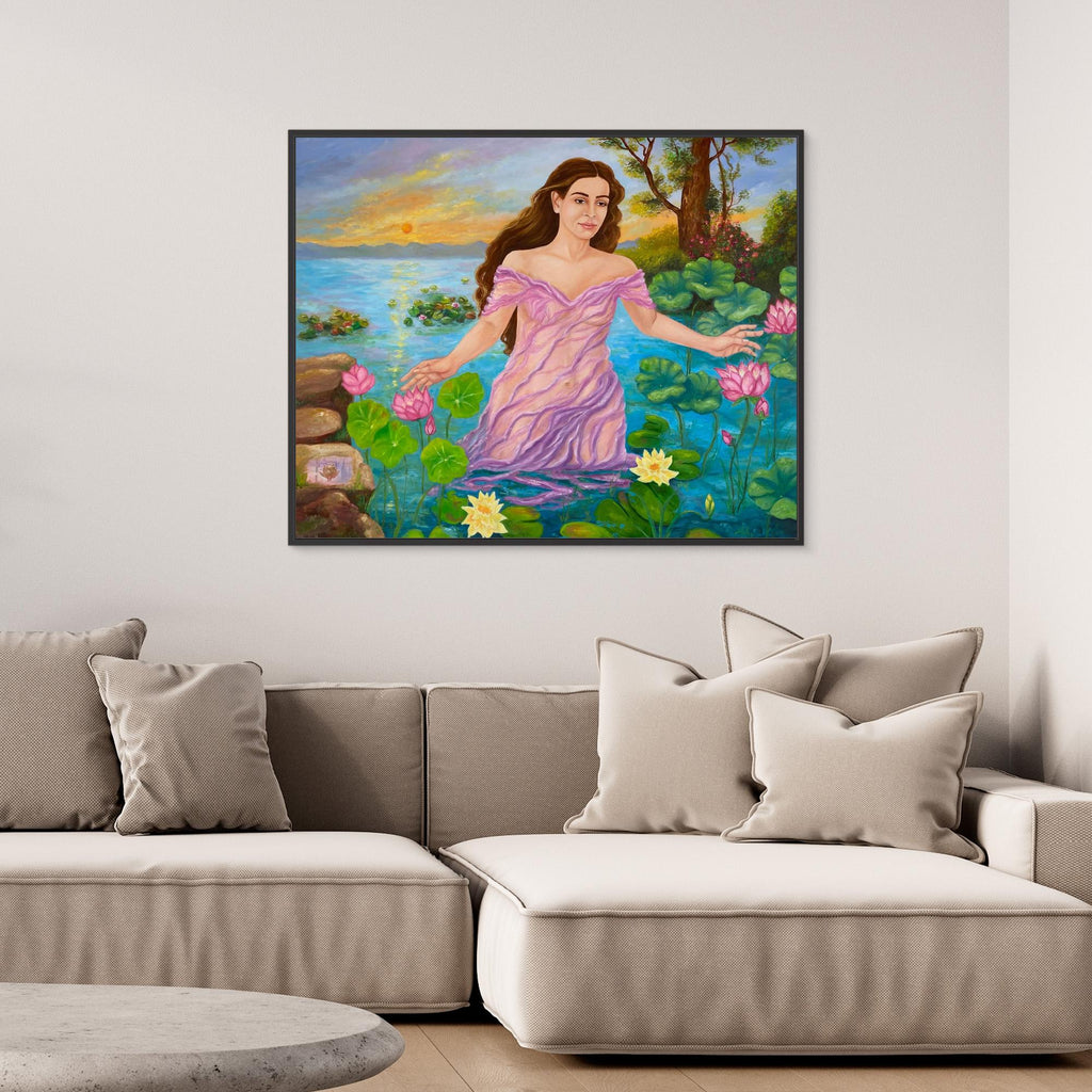 Ninfa dell’Acqua al Tramonto Stampa Fine Art