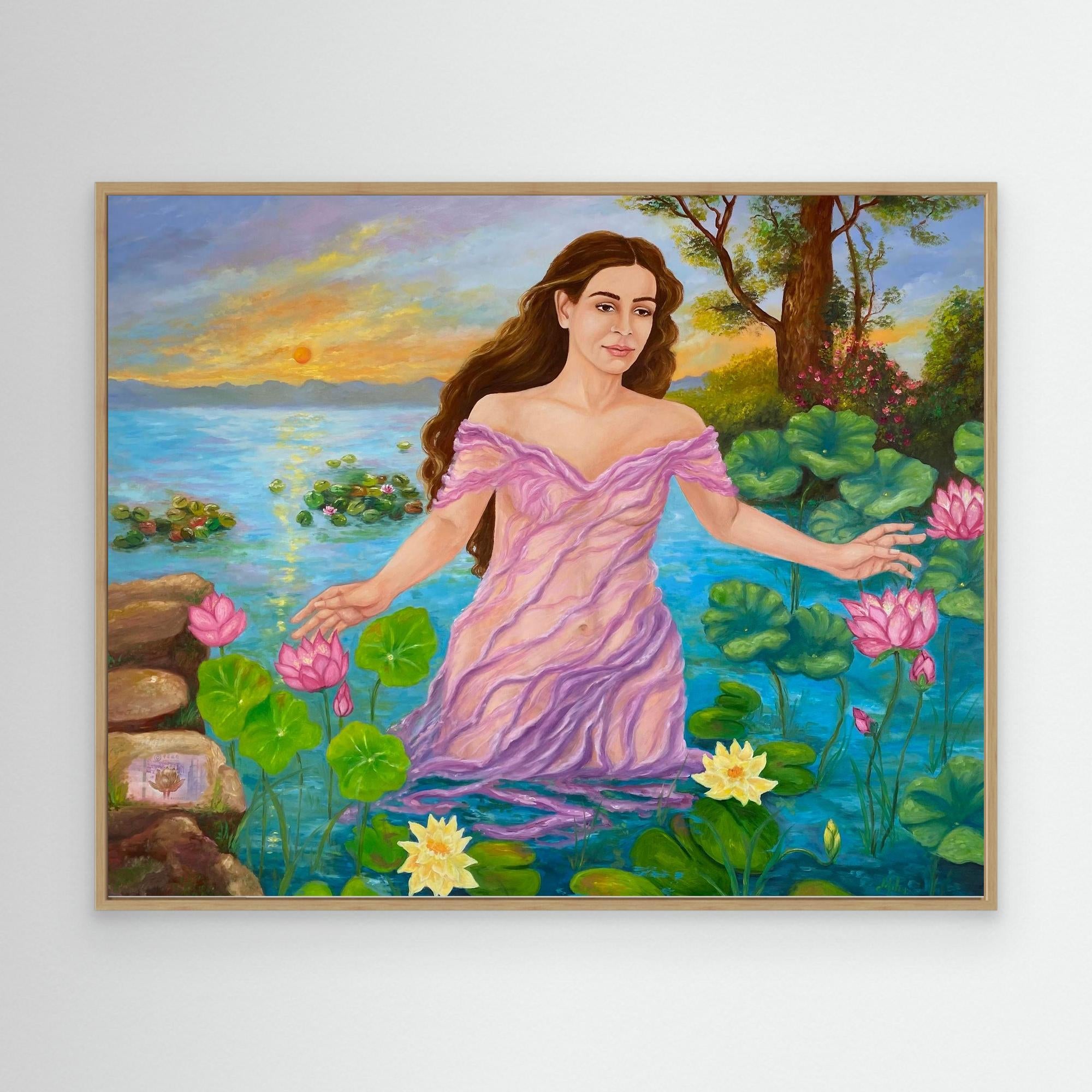 Ninfa dell’Acqua al Tramonto Stampa Fine Art